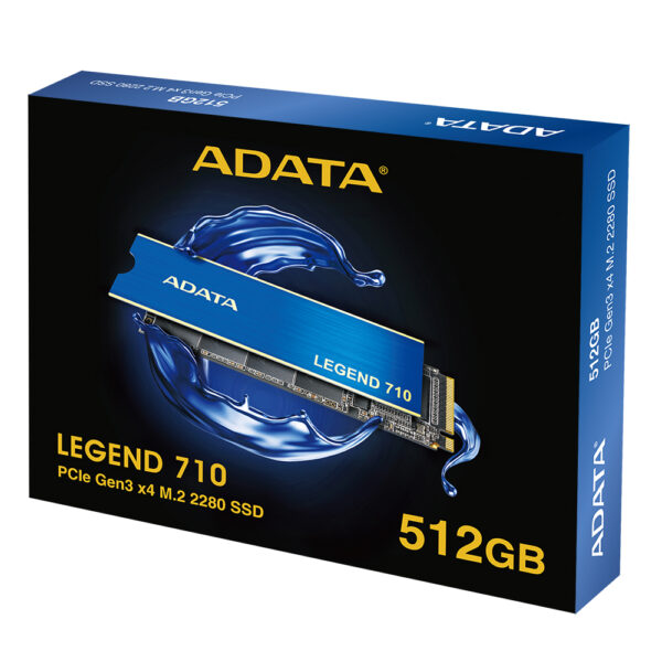 ADATA LEGEND 710 512GB PCIe Gen3 x4 M.2 2280 3D NAND Solid State Drive ( ALEG-710-512GCS )