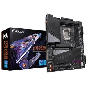 GIGABYTE Z790 AORUS ELITE X WIFI7 1.1 ATX Motherboard ( Intel LGA1700 Socket, Support 14th, 13th, 12th Gen CPU Intel Core Pentium Gold And Celeron CPU, 4 x DDR5 RAM Slots, Max 192GB RAM )
