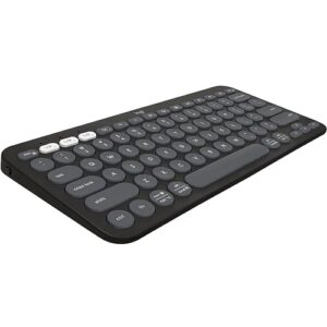 Logitech Pebble Keys 2 K380S Slim Wireless Minimalist Bluetooth Tonal Graphite Keyboard With Customizable Keys ( 920-011753 )