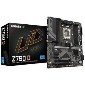 Gigabyte Z790 D (rev. 1.0) ATX Motherboard ( Intel LGA1700 Socket, Support 14th, 13th, and 12th Generation Intel Core, Pentium Gold and Celeron CPU, 4 x DDR5 RAM Slots, Max 192GB  RAM )