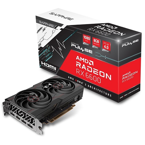 Sapphire PULSE AMD Radeon RX 6600 8GB GDDR6 128 Bit Gaming Graphics Card With Double Fans ( 11310-01-20G )