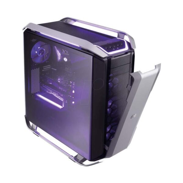 COOLER MASTER COSMOS C700P (E-ATX) Full Tower Cabinet - With Dual Side Curved Tempered Glass Side Panel And RGB Fan Controller (Gunmetal)