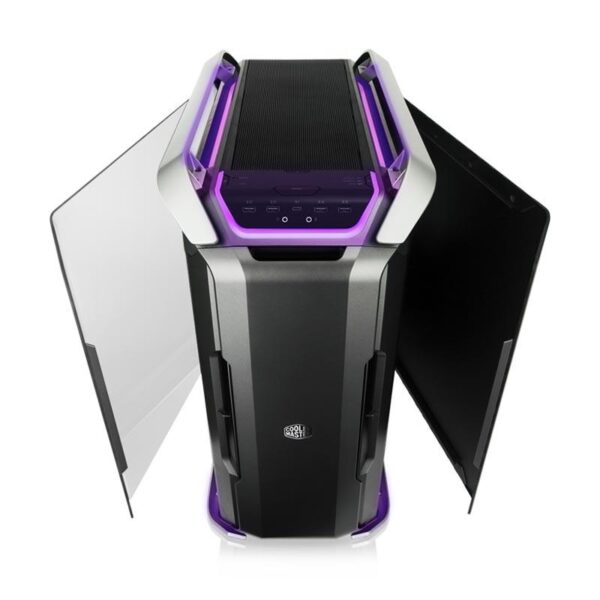 COOLER MASTER COSMOS C700P (E-ATX) Full Tower Cabinet - With Dual Side Curved Tempered Glass Side Panel And RGB Fan Controller (Gunmetal) - Image 3