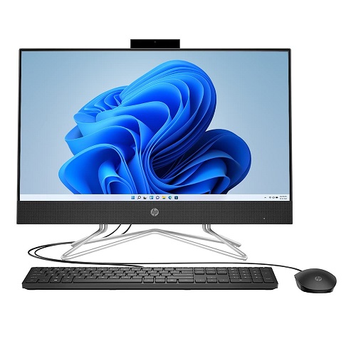 HP AIO 22-df0444in AMD Ryzen 3 3rd Gen All In One Desktop PC With 22 Inch FHD IPS Monitor ( 1TB HDD, 8GB RAM, Windows 11, MS Office, Black )