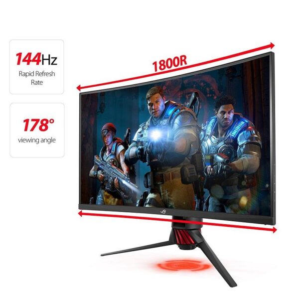 ASUS ROG Strix XG32VQ 32 Inch 125% sRGB Curved Gaming Monitor ( 1800R Curved, Adaptive Sync, 4ms Response Time, 144Hz Refresh Rate, Frameless, 2K WQHD VA Panel, HDMI, DisplayPort )