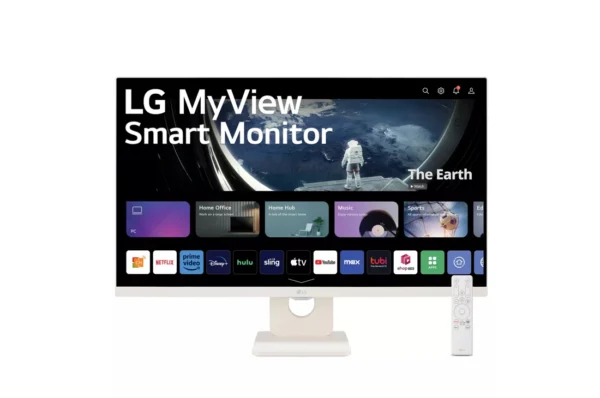 LG 27SR50F-W 27 Inch FHD IPS 5ms (GtG at Faster) 60 Hz MyView Smart Monitor With webOS and Built-in Speakers - Image 3