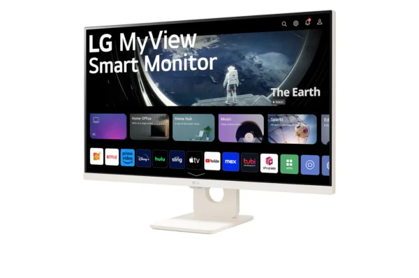 LG 27SR50F-W 27 Inch FHD IPS 5ms (GtG at Faster) 60 Hz MyView Smart Monitor With webOS and Built-in Speakers - Image 9