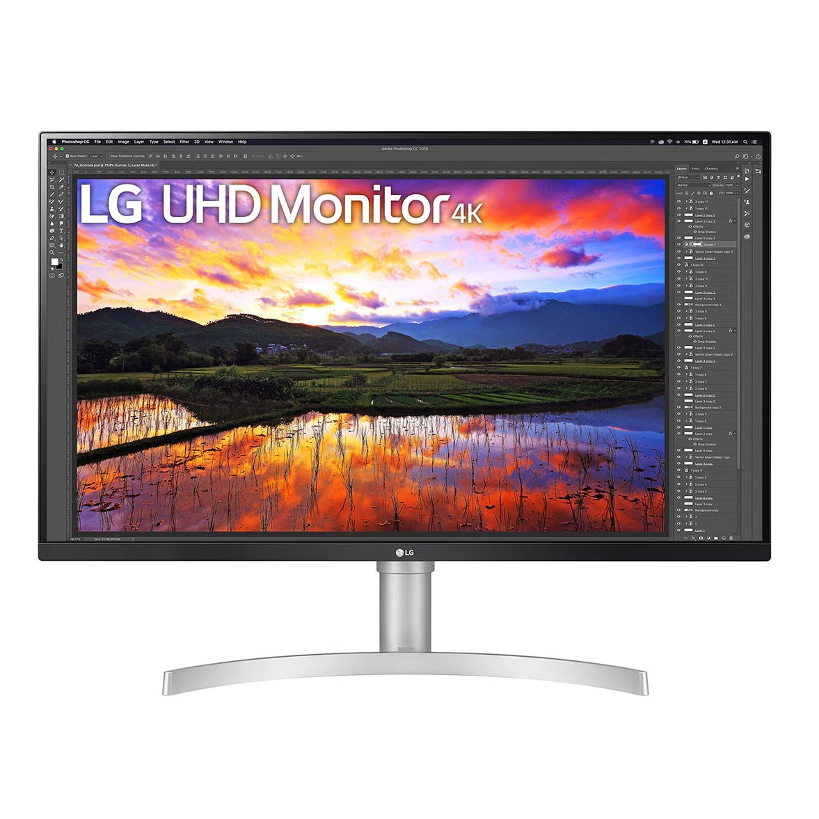 LG UltraFine 32UN650-W 32 Inch UHD IPS HDR Monitor with FreeSync