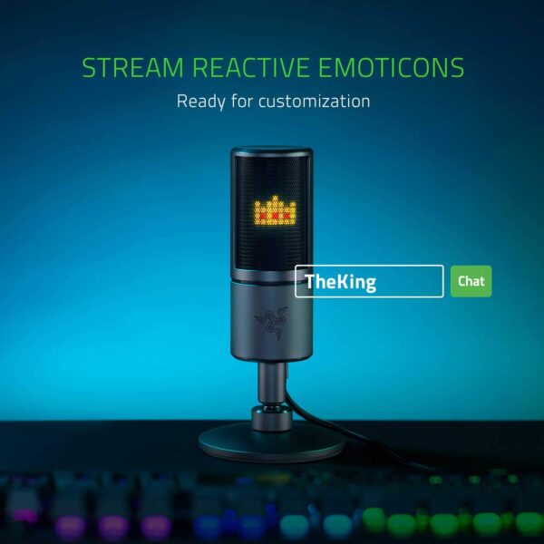 Razer Seiren Emote Condenser Microphone For Streaming (RZ19-03060100-R3M1)