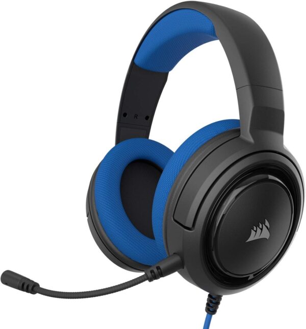 Corsair HS35 Stereo Gaming Headset - Headphones Designed for PC and Mobile – Blue