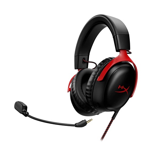 HyperX Cloud Iii Wired Over Ear Black/Red Gaming Headset With Mic (727A9AA)