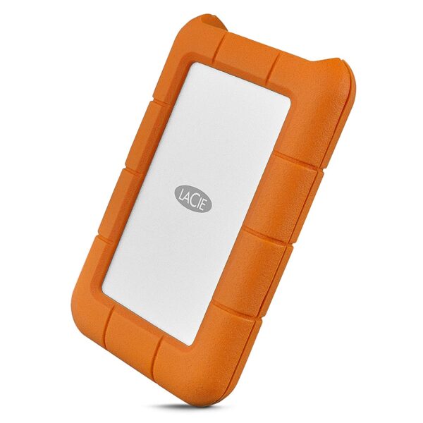 LaCie Rugged Secure 2TB External Hard Drive Portable HDD (STFR2000403)