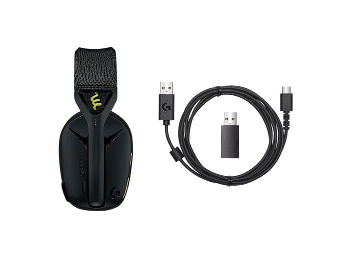 Logitech G435 Wireless And Bluetooth Gaming Headset, Black and Neon Yellow ( 981-001051 ) - Image 4