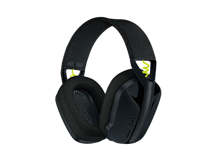 Logitech G435 Wireless And Bluetooth Gaming Headset, Black and Neon Yellow ( 981-001051 )