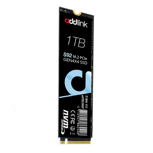 Addlink S92 1TB M.2 NVMe PCIe Gen4 QLC 3D Nand Internal SSD ( AD1TBS92M2P )
