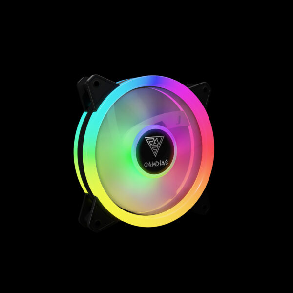 Gamdias Aeolus M2-1203 LITE ARGB 120mm Chassis Fan, Triple Fan Pack - Image 3
