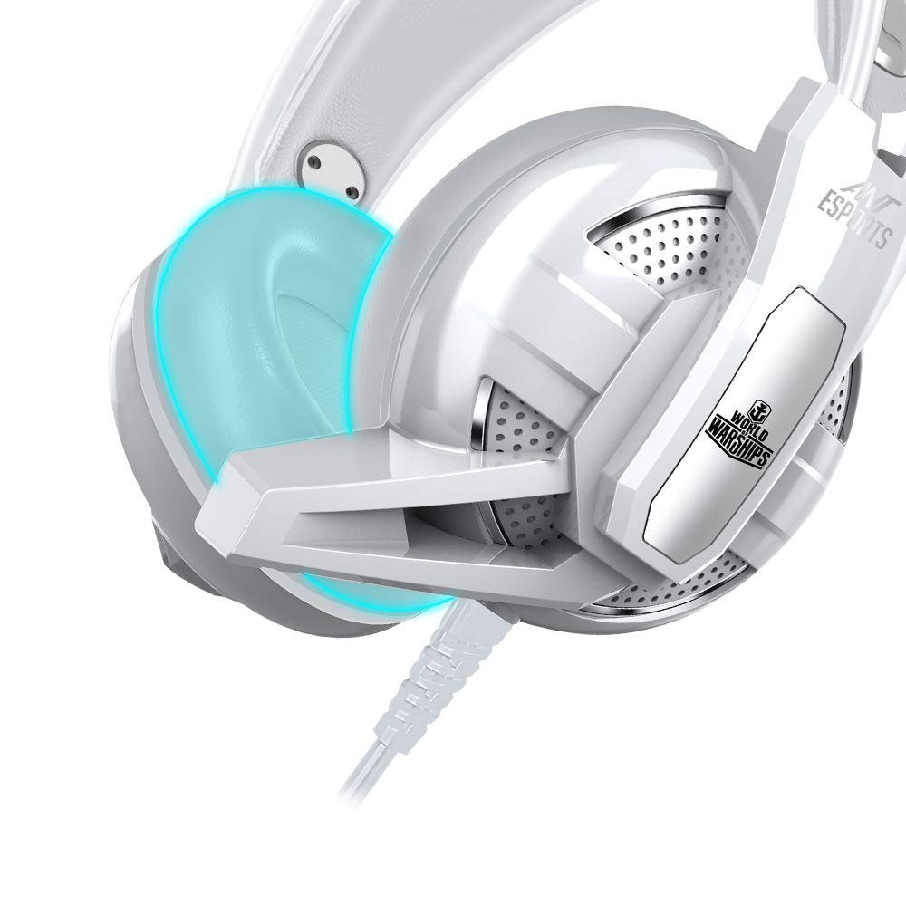 Ant Esports H520W Wired Lightweight Comfort Superior Sound White Gaming Headset With 50mm Drivers ( AESP0058 ) - Image 4