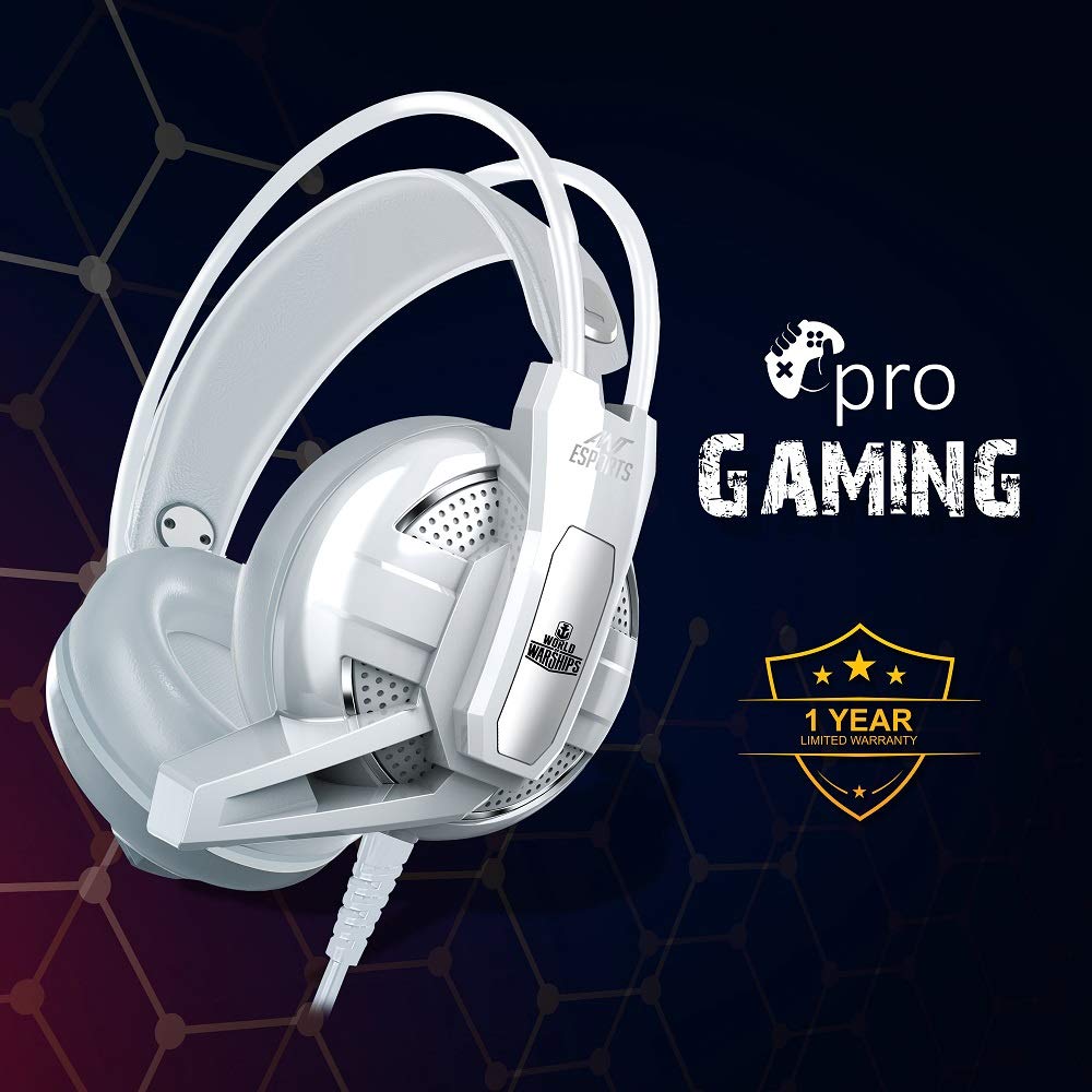 Ant Esports H520W Wired Lightweight Comfort Superior Sound White Gaming Headset With 50mm Drivers ( AESP0058 ) - Image 8