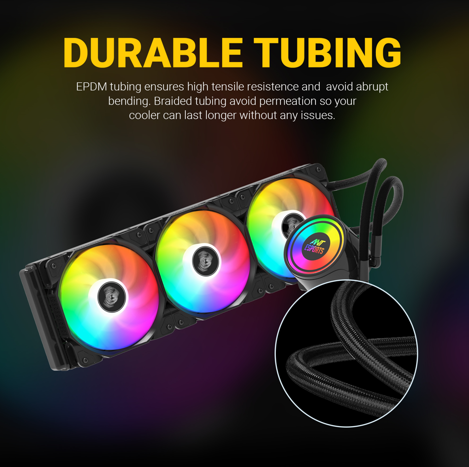Ant Esports ICE-360 ARGB CPU Liquid Cooler- Black - Image 4