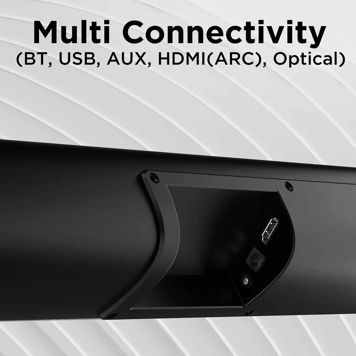 boAt Aavante Bar Aroha 100W RMS Bluetooth Soundbar With Wired Subwoofer, 2.1 Channel, Multiple EQ Modes, Bluetooth v5.3, USB, AUX, HDMI (ARC) - Image 3