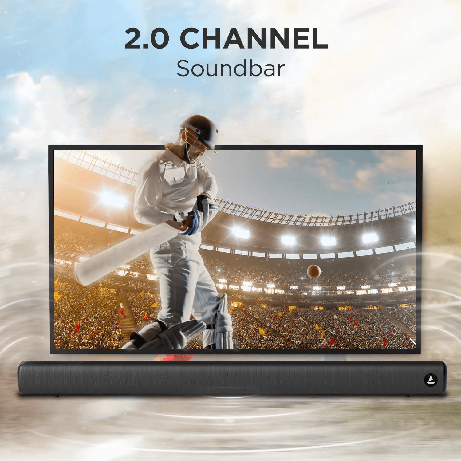 boAt Aavante Bar Tune 60W RMS boAt Signature Sound, 2.0 channel, Multiple Entertainment EQ Modes, Customized Bass & Treble Settings, USB, AUX, HDMI - Image 3