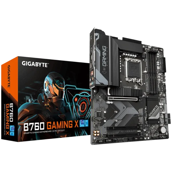 Gigabyte B760 GAMING X rev. 1.0 ATX Motherboard ( Socket Intel LGA1700, Support 14th, 13th, 12th Gen Intel Core, Pentium Gold And Celeron CPU, 4 x DDR5 RAM Slots, Max 192 GB )