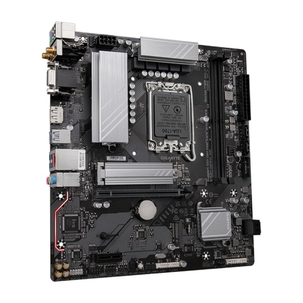 Gigabyte B760M GAMING WIFI rev. 1.2 Micro ATX Motherboard ( Socket Intel LGA1700, Support 14th, 13th, 12th Gen Intel Core, Pentium Gold And Celeron CPU, 2 x DDR5 RAM Slots, Max 96 GB ) - Image 2