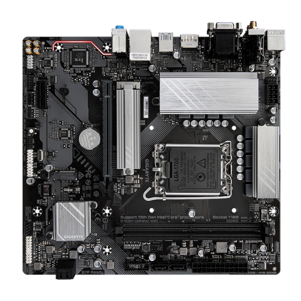 Gigabyte B760M GAMING WIFI rev. 1.2 Micro ATX Motherboard ( Socket Intel LGA1700, Support 14th, 13th, 12th Gen Intel Core, Pentium Gold And Celeron CPU, 2 x DDR5 RAM Slots, Max 96 GB ) - Image 3