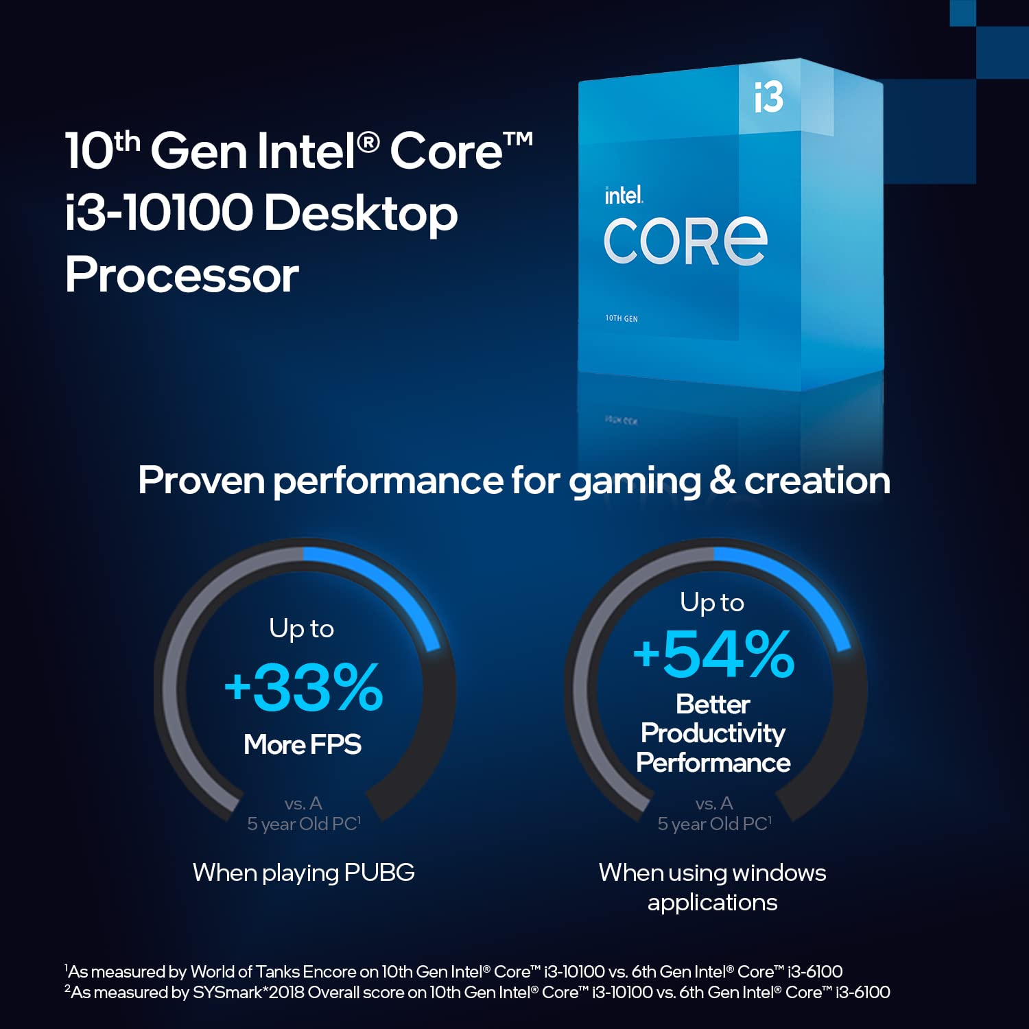 Intel Core i3 10100 10th Generation Desktop Processor BX8070110100 ( 4 Cores, 8 Threads, Up To 4.3 GHz, Socket LGA 1200, Intel UHD Graphics 630 ) - Image 4