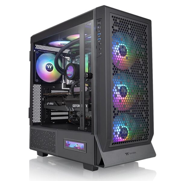 Thermaltake Ceres 500 TG ARGB Black Mid Tower Tempered Glass Chassis With 4 x 140mm ARGB Fans ( CA-1X5-00M1WN-00 )