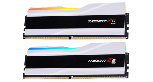 G.Skill Trident Z5 RGB 32GB (2x16GB) DDR5-6000MHz CL36 White Desktop RAM Kit With Heatsink ( F5-6000J3636F16GX2-TZ5RW )