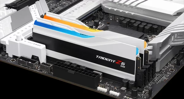 G.Skill Trident Z5 RGB 32GB (2x16GB) DDR5-6000MHz CL36 White Desktop RAM Kit With Heatsink ( F5-6000J3636F16GX2-TZ5RW ) - Image 5
