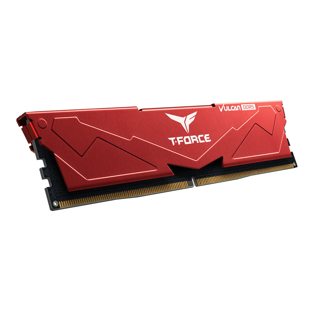 TeamGroup T-Force Vulcan DDR5 16GB (16GBx1) 6000MHz CL38 Desktop RAM -Red ( FLRD516G6000HC38A01 ) - Image 3