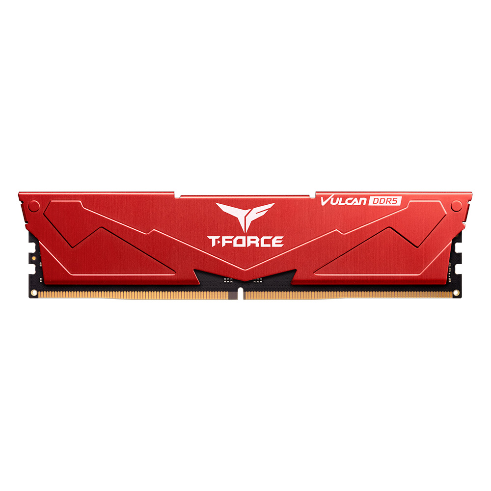 TeamGroup T-Force Vulcan DDR5 16GB (16GBx1) 6000MHz CL38 Desktop RAM -Red ( FLRD516G6000HC38A01 )