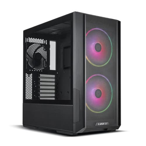 Lian Li Lancool 216 RGB (E-ATX) Mid Tower Tempered Glass Side Panel Black Cabinet With 2 x 160mm ARGB And 1 x 140mm PWM Fans ( G99-LAN216RX-IN )