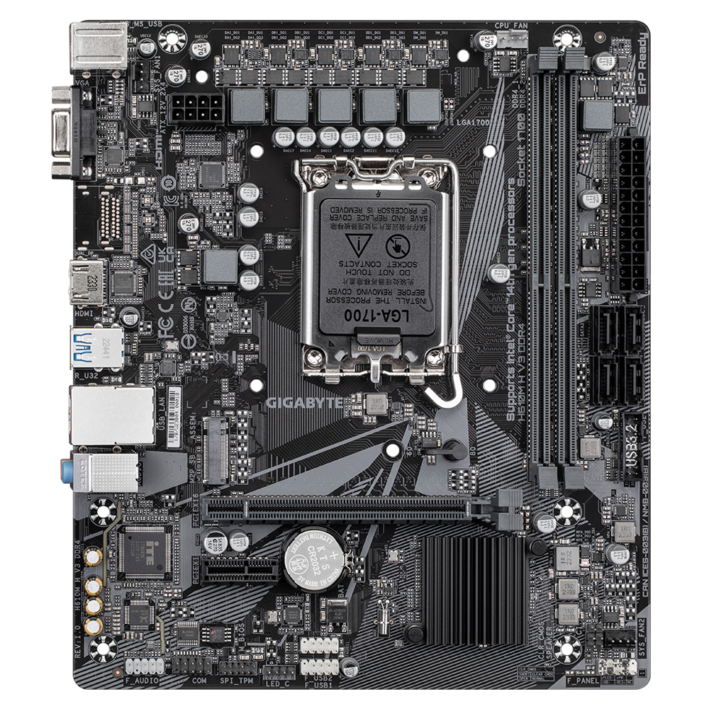 Gigabyte H610M H V3 DDR4 rev. 1.0 Micro ATX Motherboard