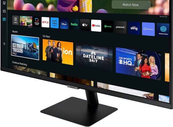 Samsung M5 LS27CM500EW 27 Inch Flat VA Panel FHD 4ms(GTG) Response Time HDR10 Flicker Free Smart Monitor With Smart TV Experience ( LS27CM500EWXXL ) - Image 3