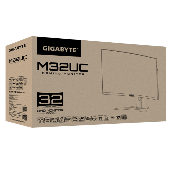 Gigabyte M32UC 31.5 Inch Curve UHD VA Panel 160 Hz 1ms MPRT Gaming Monitor - Image 19