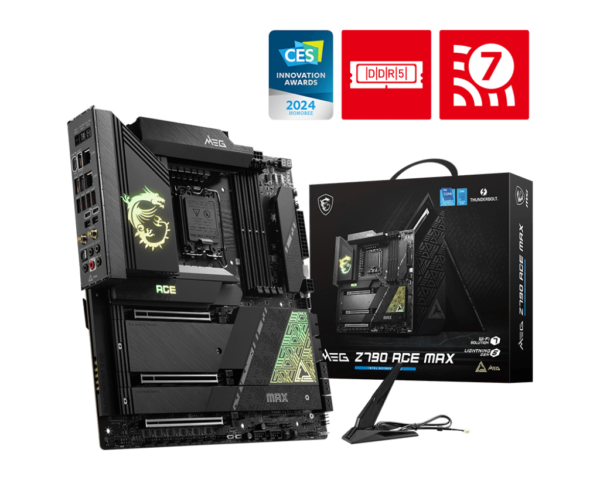 MSI MEG Z790 ACE Wifi ( E-ATX ) Motherboard ( 1700 soket, Support Intel Core 14th, 13th, 12th Gen Processors, Intel Pentium Gold and Celeron CPU Support, DDR5 x 4 Ram slot, Max 256GB Memory )