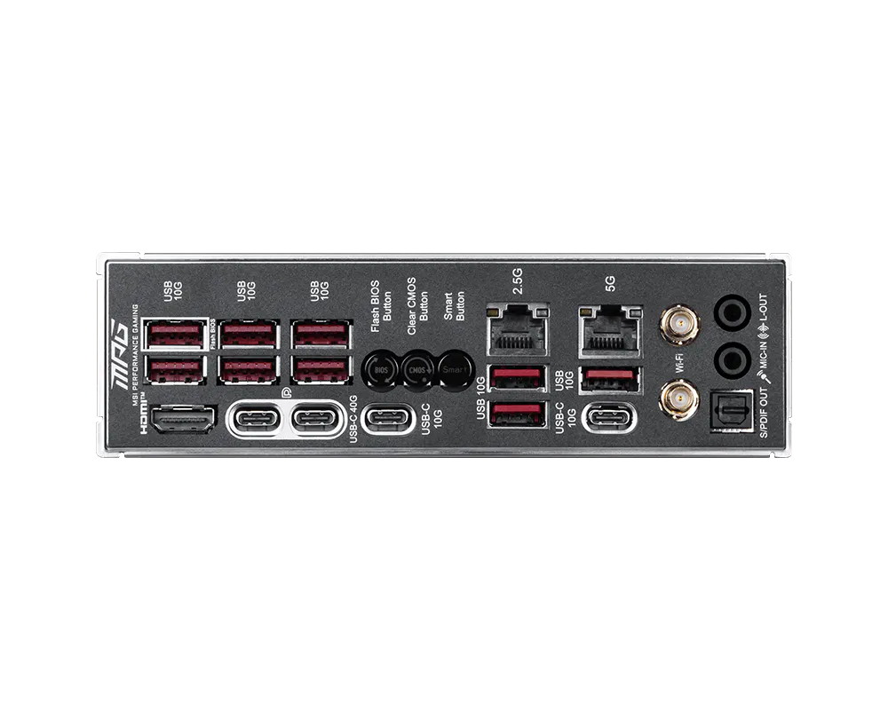 MSI MPG X870E CARBON MAX WIFI ATX Motherboard ( AMD Socket AM5, Supports AMD Ryzen 9000, 8000, 7000 Series Desktop Processors, 4x DDR5 RAM Slots, Max 256GB RAM ) - Image 5