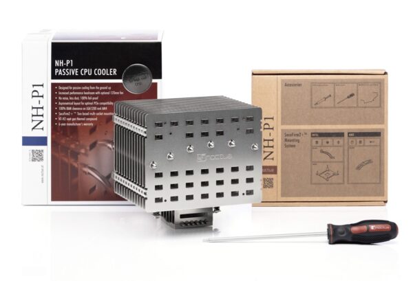 Noctua NH-P1 Fanless Heatsink Passive CPU Cooler, Supports Major Intel And AMD Platforms