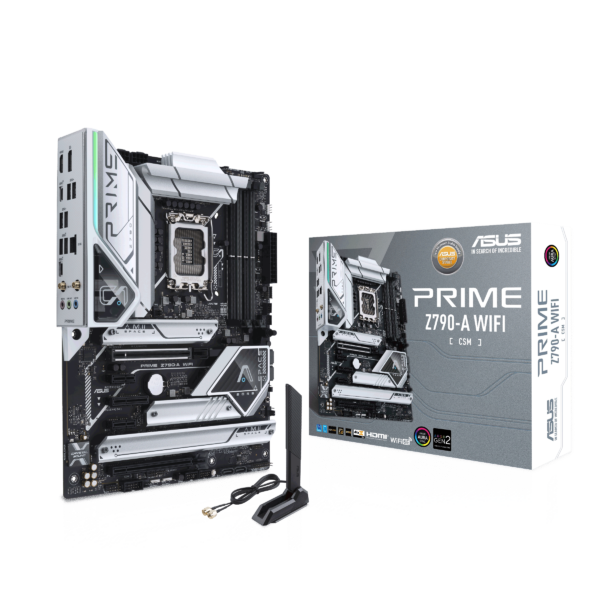 ASUS PRIME Z790-A WIFI-CSM DDR5 ATX Motherboard ( Intel Socket LGA1700, Supports Intel 13th, 12th Gen Intel Core , Pentium Gold And Celeron Processors, 4 X DDR5 RAM Slots, Max 192GB RAM )