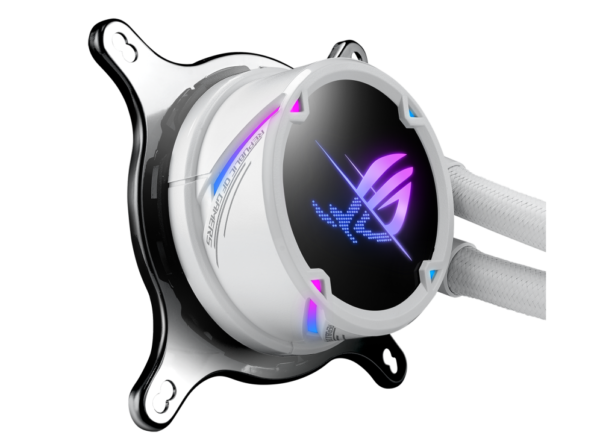 Asus ROG STRIX LC II 360 ARGB White Edition AIO CPU Liquid Cooler With Three ROG 120mm Addressable RGB Radiator Fans - Image 4