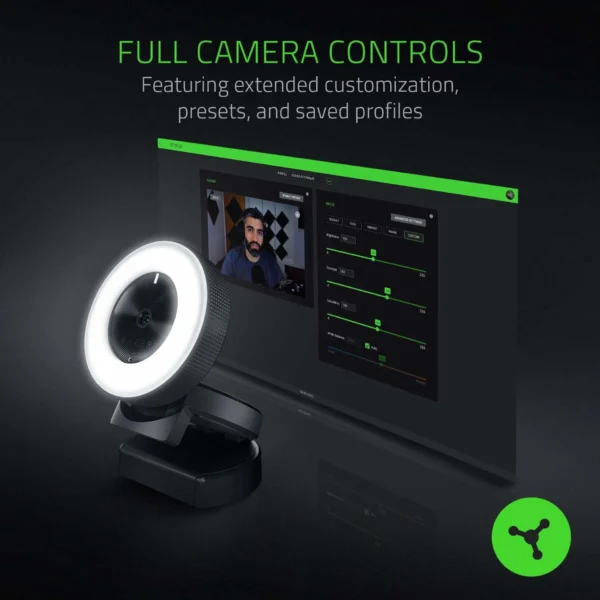Usb Razer Camera Razer Kiyo USB Ring Light Equipped Broadcasting Camera White Light ...
