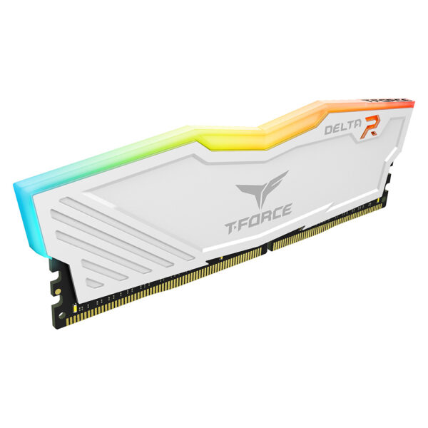 TeamGroup T-Force Delta RGB 32GB 3600MHz CL18 ( 16GB X 2 Kit ) DDR4 Desktop RAM With RGB Heatsink, White ( TF4D432G3600HC18JDC01 ) - Image 3