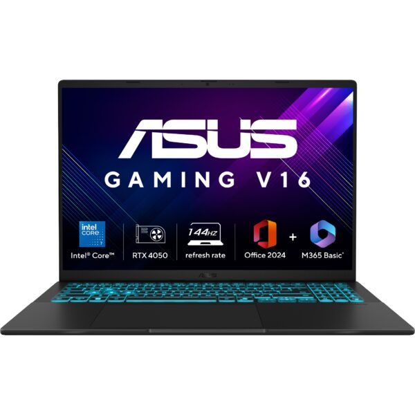 ASUS Gaming V16 V3607VU-RP275WS Intel Core 7 240H 16-Inch WUXGA 144Hz Gaming Laptop ( 16GB DDR5 RAM, 512GB SSD, RTX 4050 6GB Laptop GPU, Windows 11, MS Office-24, Black )