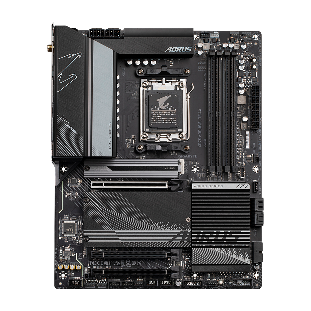 GIGABYTE X670 AORUS ELITE AX ATX Motherboard With Wifi ( AMD AM5 Socket, Supports AMD Ryzen 7000 Series Desktop Processors, 4 DDR5 RAM Slots, Max 128 GB Memory ) - Image 3
