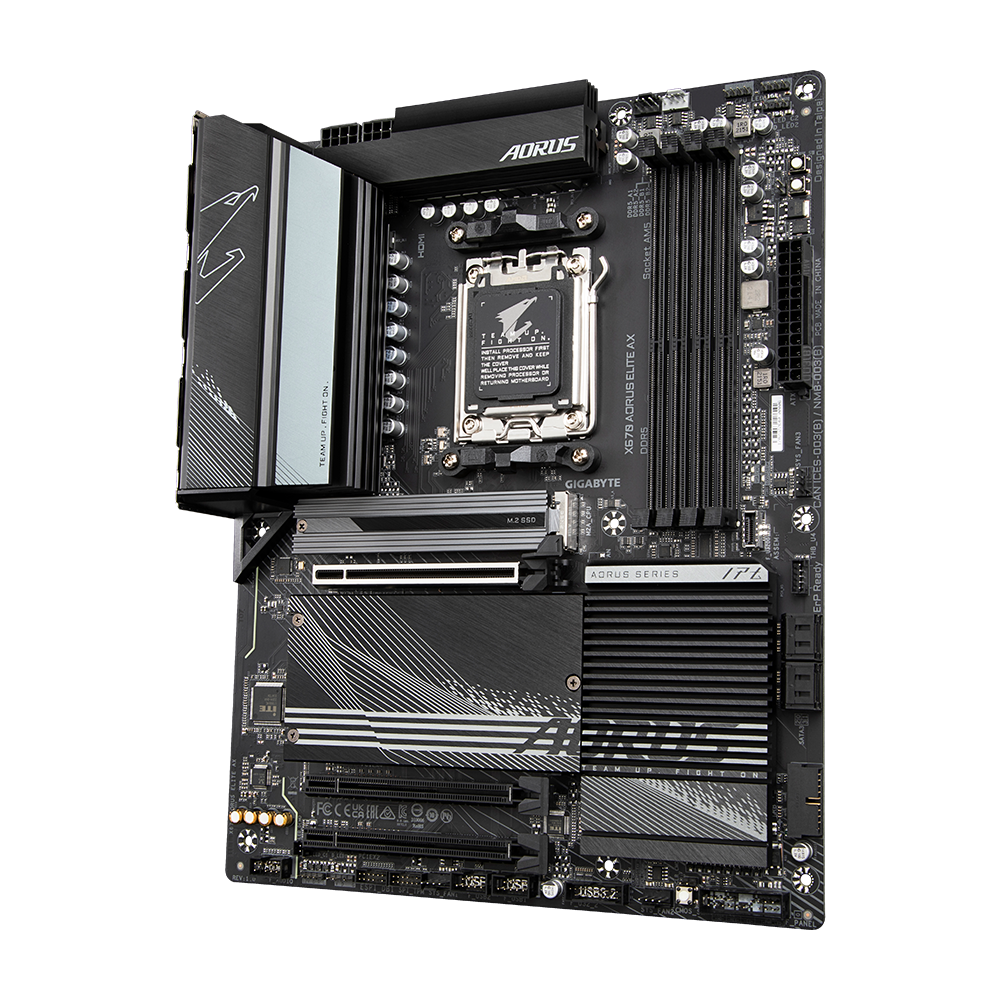 GIGABYTE X670 AORUS ELITE AX ATX Motherboard With Wifi ( AMD AM5 Socket, Supports AMD Ryzen 7000 Series Desktop Processors, 4 DDR5 RAM Slots, Max 128 GB Memory ) - Image 5