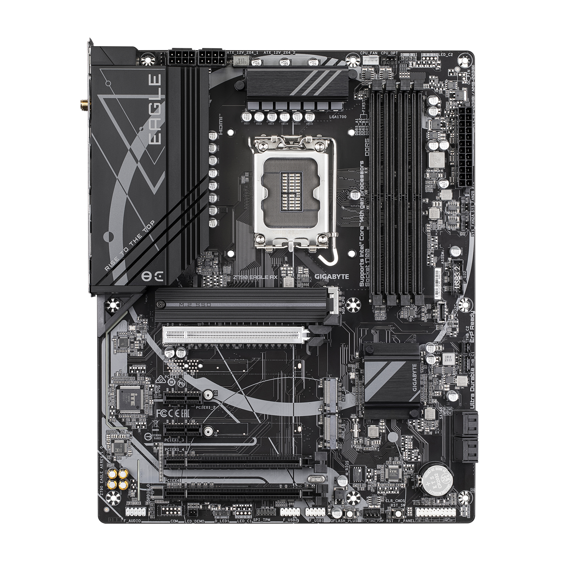 Gigabyte Z790 EAGLE AX (Rev. 1.x) ATX Motherboard ( Intel LGA1700 Socket, Support 14th, 13th,12th Gen Intel Core, Pentium Gold And Celeron CPU, 4 x DDR5 RAM Slots, Max 256GB RAM ) - Image 5