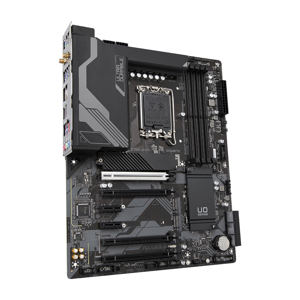 GIGABYTE Z790 UD AC (Rev. 1.x) ATX Motherboard i ( Intel LGA1700 Socket, Supports Intel 14th, 12th & 13th Gen Core Series CPU, 4 x DDR5 RAM Slots, Max 256GB RAM ) - Image 4